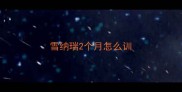 雪纳瑞2个月怎么训