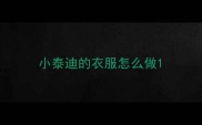 小泰迪的衣服怎么做