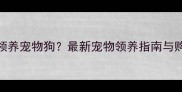 北京哪里可以领养宠物狗最新宠物领养指南与购买注意事项全