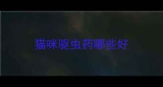 猫咪驱虫药哪些好