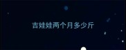 吉娃娃两个月多少斤