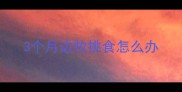 3个月边牧挑食怎么办
