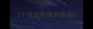 2个月边牧体外驱虫