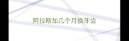 阿拉斯加几个月换牙齿