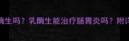 猫咪能吃乳酶生吗乳酶生能治疗肠胃炎吗附详细用药指南