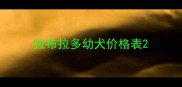 拉布拉多幼犬价格表