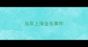 当年上海金毛事件
