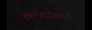 给猫打疫苗多少钱