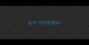 金毛1岁打疫苗吗