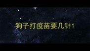 狗子打疫苗要几针