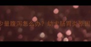 两个月萨摩犬少量腹泻怎么办幼犬肠胃炎原因及应对措施全