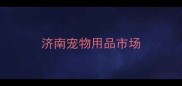 济南宠物用品市场