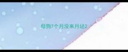 母狗7个月没来月经
