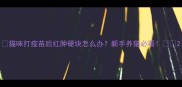 猫咪打疫苗后红肿硬块怎么办新手养猫必看