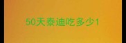 50天泰迪吃多少