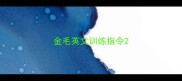 金毛英文训练指令