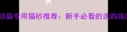 两个月大英短幼猫专用猫砂推荐新手必看的选购指南与使用技巧