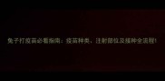 兔子打疫苗必看指南疫苗种类注射部位及接种全流程