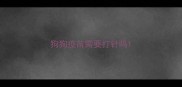 狗狗疫苗需要打针吗