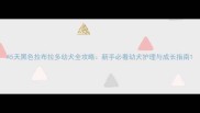 45天黑色拉布拉多幼犬全攻略新手必看幼犬护理与成长指南