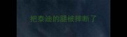 把泰迪的腿被摔断了