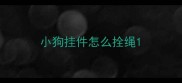 小狗挂件怎么拴绳