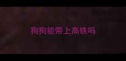 狗狗能带上高铁吗