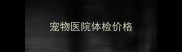 宠物医院体检价格