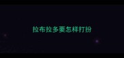 拉布拉多要怎样打扮