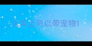 火车上可以带宠物