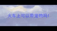 火车上可以带宠物吗