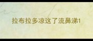 拉布拉多凉这了流鼻涕