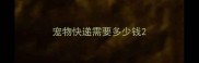 宠物快递需要多少钱