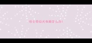 哈士奇幼犬有癣怎么办