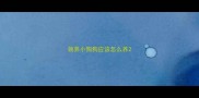 领养小狗狗应该怎么养