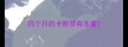 四个月的卡斯罗有多重