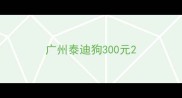 广州泰迪狗300元
