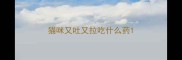猫咪又吐又拉吃什么药