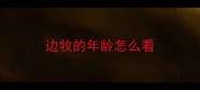 边牧的年龄怎么看